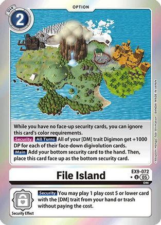 Image of File Island [EX9-072] (Limited Foil) [Versus Monsters]