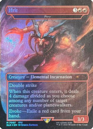 Image of Ifrit - Fury (Rainbow Foil) [Secret Lair Drop Series]