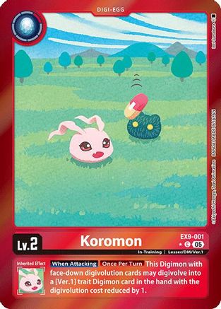 Image of Koromon [EX9-001] (Limited Foil) [Versus Monsters]