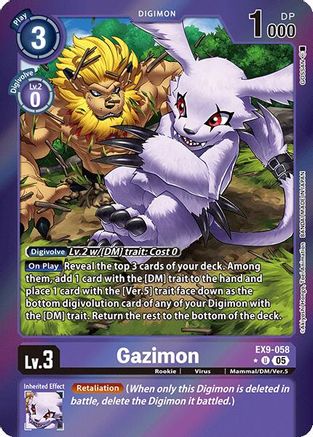 Image of Gazimon [EX9-058] (Limited Foil) [Versus Monsters]