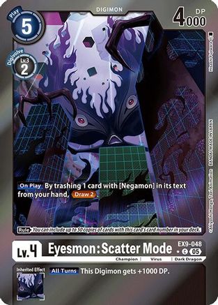 Image of Eyesmon: Scatter Mode [EX9-048] (Limited Foil) [Versus Monsters]