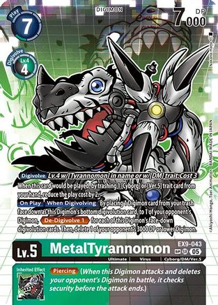 Image of MetalTyrannomon [EX9-043] (SP) [Versus Monsters]
