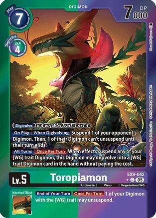 Image of Toropiamon [EX9-042] (Limited Foil) [Versus Monsters]
