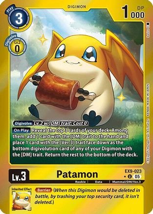 Image of Patamon [EX9-023] (Limited Foil) [Versus Monsters]