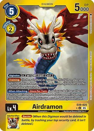 Image of Airdramon [EX9-025] (Limited Foil) [Versus Monsters]