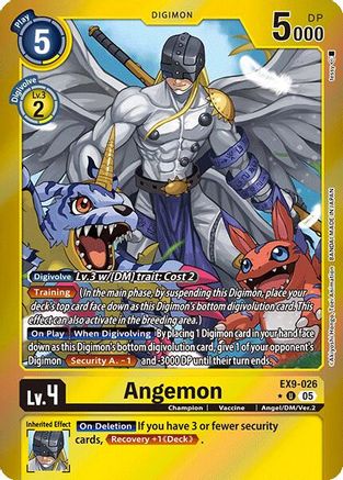 Image of Angemon [EX9-026] (Limited Foil) [Versus Monsters]