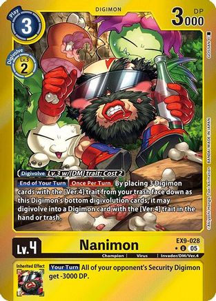 Image of Nanimon [EX9-028] (Limited Foil) [Versus Monsters]
