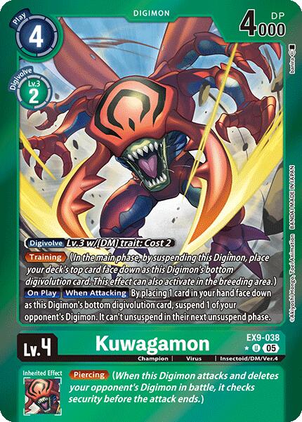 Image of Kuwagamon [EX9-038] (Limited Foil) [Versus Monsters]