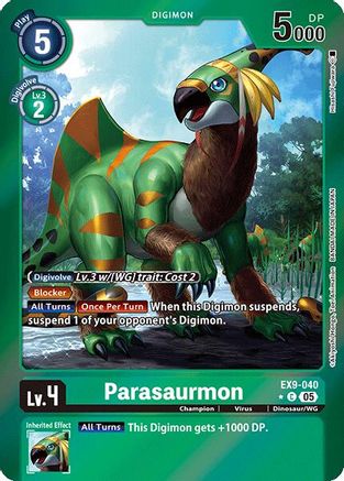Image of Parasaurmon [EX9-040] (Limited Foil) [Versus Monsters]