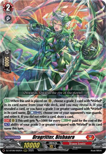 Image of Dragritter, Bishaara (DZ-BT08/002EN) [Knights 0f Rebirth]