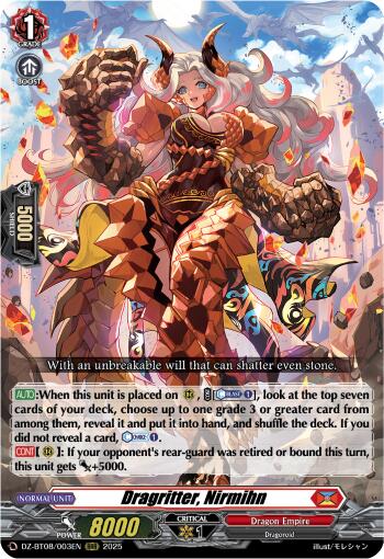 Image of Dragritter, Nirmin (DZ-BT08/003EN) [Knights 0f Rebirth]