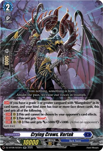 Image of Crying Crows ,Vartak (DZ-BT08/023EN) [Knights 0f Rebirth]