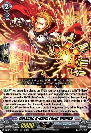Image of Galatic B-Hero, Levin Vrontia (DZ-BT08/027EN) [Knights 0f Rebirth]