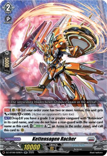 Image of Kettensagen Racher (DZ-BT08/028EN) [Knights 0f Rebirth]