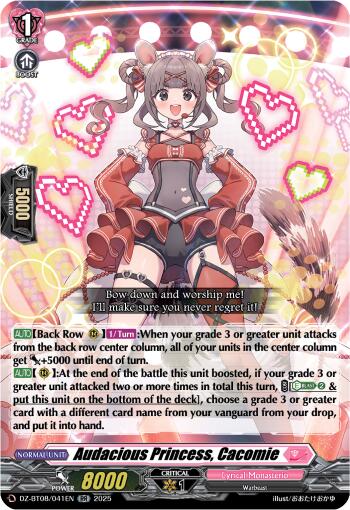 Image of Audacious Princess, Cacomie (DZ-BT08/041EN) [Knights 0f Rebirth]