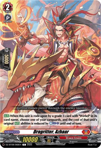 Image of Dragritter, Azhaar (DZ-BT08/068EN) [Knights 0f Rebirth]