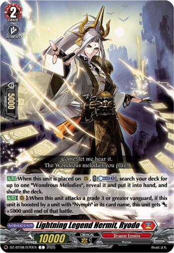Image of Lightning Legend Hermit, Ryodo (DZ-BT08/070EN) [Knights 0f Rebirth]