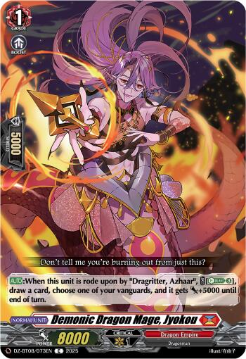 Image of Demonic Dragon Mage, Jyokou (DZ-BT08/073EN) [Knights 0f Rebirth]