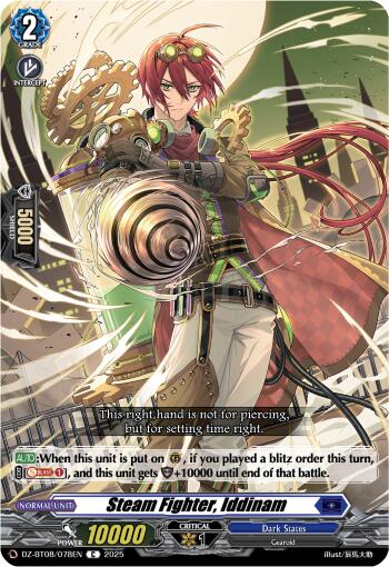 Image of Steam Fighter, Iddinam (DZ-BT08/078EN) [Knights 0f Rebirth]
