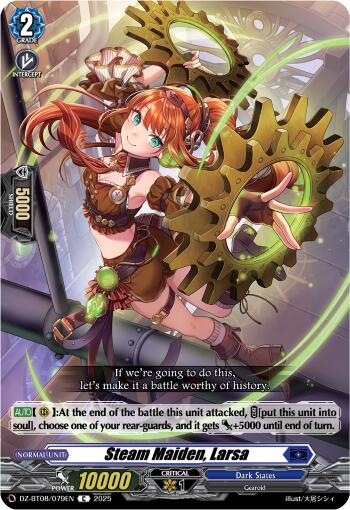 Image of Steam Maiden, Larsa (DZ-BT08/079EN) [Knights 0f Rebirth]