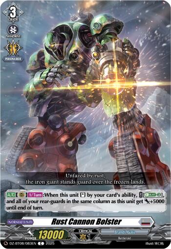 Image of Rust Cannon Bolster (DZ-BT08/083EN) [Knights 0f Rebirth]