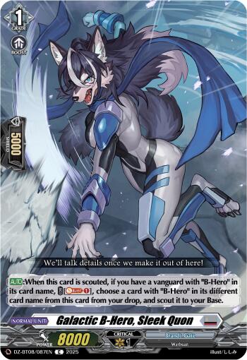 Image of Galatic B-Hero, Sleek Quon (DZ-BT08/087EN) [Knights 0f Rebirth]