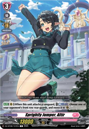 Image of Sprightly Jumper, Aftir (DZ-BT08/107EN) [Knights 0f Rebirth]