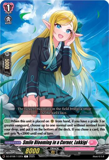Image of Smile Blooming in a Corner, Lukkigi (DZ-BT08/112EN) [Knights 0f Rebirth]