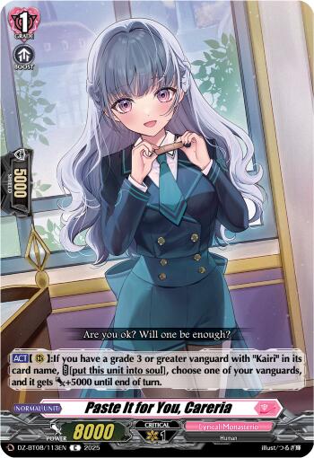 Image of Paste it for You, Careria (DZ-BT08/113EN) [Knights 0f Rebirth]