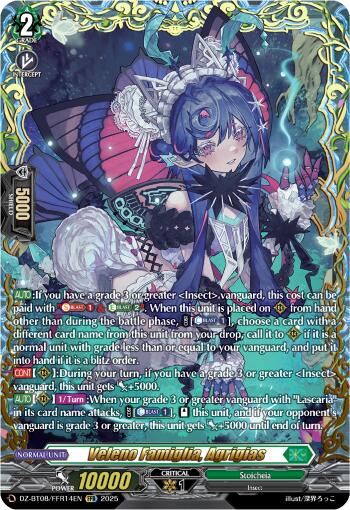 Image of Veleno Famiglia, Agrigias (DZ-BT08/FFR14EN) [Knights 0f Rebirth]