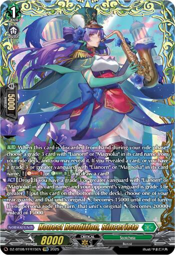 Image of Sincere Dedication, Sinceritie (DZ-BT08/FFR15EN) [Knights 0f Rebirth]