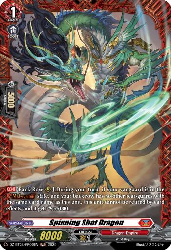 Image of Spinning Shot Dragon (DZ-BT08/FR06EN) [Knights 0f Rebirth]