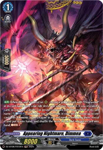 Image of Appearing Nightmare, Dimmea (DZ-BT08/FR10EN) [Knights 0f Rebirth]