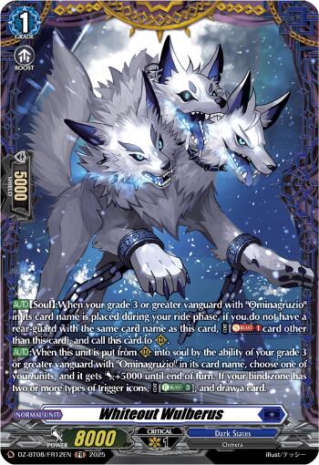 Image of Whiteout Wolfberus (DZ-BT08/FR12EN) [Knights 0f Rebirth]