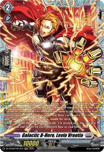 Image of Galatic B Hero, Levin Vrontia (DZ-BT08/FR17EN) [Knights 0f Rebirth]