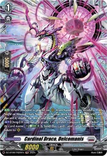 Image of Cardinal Draco, Decalcomanis (DZ-BT08/FR20EN) [Knights 0f Rebirth]