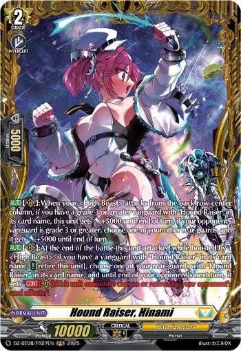 Image of Hound Raiser, Hinami (DZ-BT08/FR27EN) [Knights 0f Rebirth]