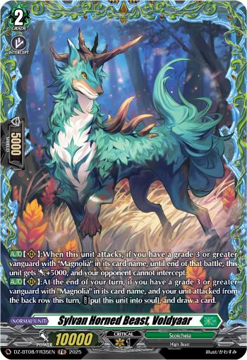 Image of Sylvan Horned Beast, Voldyaar (DZ-BT08/FR35EN) [Knights 0f Rebirth]