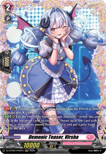 Image of Demonic Teaser, Virsha (DZ-BT08/FR42EN) [Knights 0f Rebirth]