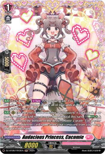 Image of Audacious Princess, Cacomie (DZ-BT08/FR43EN) [Knights 0f Rebirth]
