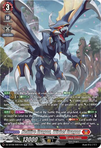 Image of Hellfire Dragon, Wirbel Dragon (DZ-BT08/SR01EN) [Knights 0f Rebirth]
