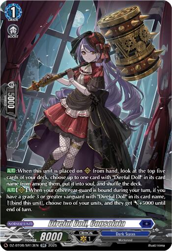 Image of Direful Doll, Consolata (DZ-BT08/SR13EN) [Knights 0f Rebirth]