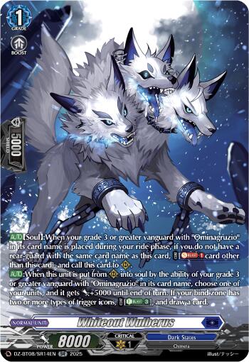 Image of Whiteout Wolfberus (DZ-BT08/SR14EN) [Knights 0f Rebirth]