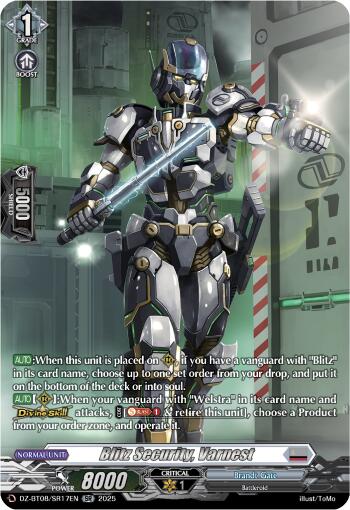 Image of Blitz Security, Varnest (DZ-BT08/SR17EN) [Knights 0f Rebirth]