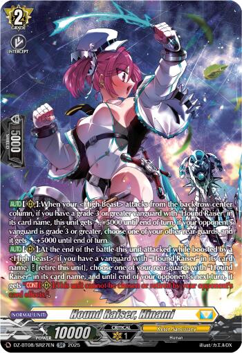 Image of Hound Raiser, Hinami (DZ-BT08/SR27EN) [Knights 0f Rebirth]
