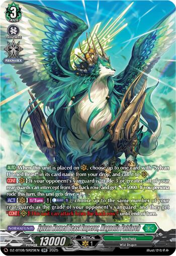 Image of Sylvan Horned Beast Emperor, Magnolia Patriach (DZ-BT08/SR29EN) [Knights 0f Rebirth]