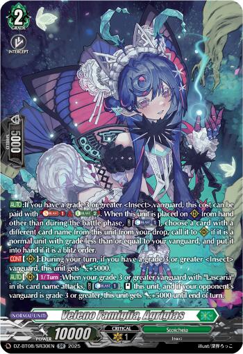 Image of Veleno Famiglia, Agrigias (DZ-BT08/SR30EN) [Knights 0f Rebirth]