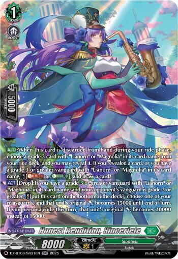 Image of Sincere Dedication, Sinceritie (DZ-BT08/SR31EN) [Knights 0f Rebirth]