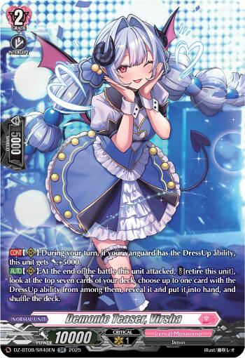 Image of Demonic Teaser, Virsha (DZ-BT08/SR40EN) [Knights 0f Rebirth]