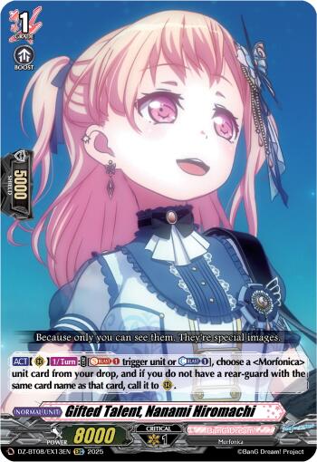 Image of Gifted Talent, Nanami Hiromachi (DZ-BT08/EX13EN) [Knights 0f Rebirth]